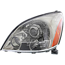 Driver Side Headlight, without Bulb, Halogen, Base Model, Without Sport Package