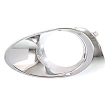 Front, Driver Side Fog Light Trim, Chrome, Base Model, with out F Sport Package