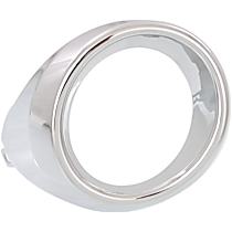 Front, Driver Side Fog Light Trim, Chrome, Base Model