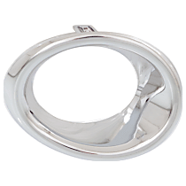 Front, Driver Side Fog Light Trim, Chrome, Ring Bezel, Base Model