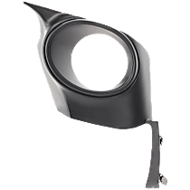 Front, Driver Side Fog Light Trim, Textured Black, Base Model