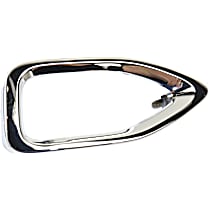 Front, Driver Side Fog Light Trim, Chrome, Base Model