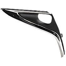 Front, Driver Side Fog Light Trim, Textured Black, Base Model, Japan/North America Built