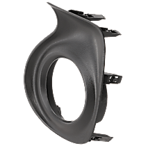 Front, Driver Side Fog Light Trim, Textured Black, Base Model
