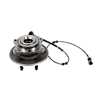 Rear, Driver or Passenger Side Wheel Hub, With Bearing, With Sensor, 6 x 5.31 in. Bolt Pattern