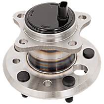 Rear, Driver Side Wheel Hub, 5 Lugs, With Bearing, With Sensor