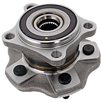 Rear, Driver or Passenger Side Wheel Hub, With Bearing, 5 x 4.5 in. Bolt Pattern, All Wheel Drive