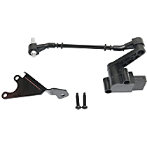 Front, Driver Side Suspension Ride Height Sensor; 3-pin plug compatible with 6-pin plug, with Bracket