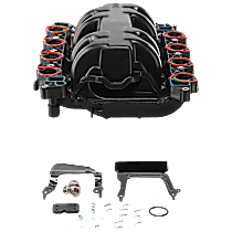 Upper Intake Manifold, 8 Cyl., 4.6L Engine, Black, Includes Gaskets, Thermostat, O-rings and Alternator Brackets