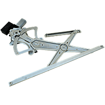 Front, Driver Side Window Regulator, Power, With 5 Prong Connector With Anti-Pinch Feature