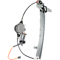 Rear, Driver Side Power Window Regulator, With Motor