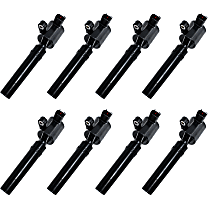Ignition Coils, Set of 8, with 8 Ignition Coil on Plugs