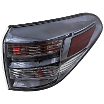 Passenger Side, Outer Tail Light, With bulb(s), Halogen, Clear and Red Lens, Canada Built