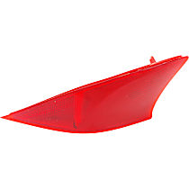 Rear, Driver Side Bumper Reflector, CAPA Certified