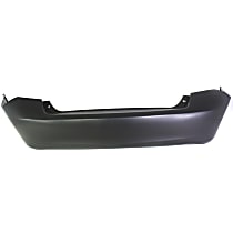Rear Primed Bumper Cover, Without Parking Aid Sensor Holes
