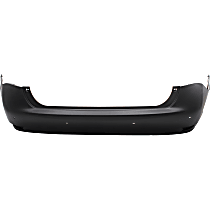 Rear Primed Bumper Cover, With Parking Aid Sensor Holes, CAPA Certified