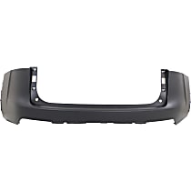 Rear, Upper Primed Bumper Cover, Without Parking Aid Sensor Holes