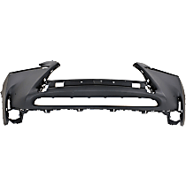 Front Primed Bumper Cover, Base Model, Without F Sport Package, Without Headlight Washer Holes