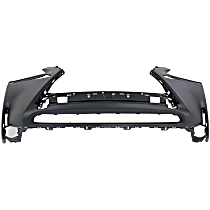 Front Primed Bumper Cover, Base Model, Without F Sport Package, With Headlight Washer Holes