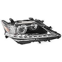 Passenger Side Halogen Headlight, Without bulb(s), For Models Without HID Option, Japan Built Vehicle, OE Replacement