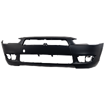 Front Bumper Cover, Primed, Without Air Dam Holes and Chrome Grille, Standard Type, Except Evolution Model
