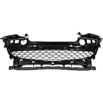 Front, Lower Bumper Grille, Textured Gray, CAPA CERTIFIED