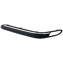 Front, Driver Side Bumper Trim, Primed, Without Parking Aid Sensor Holes