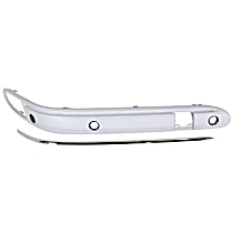 Front, Passenger Side, Outer Bumper Trim, 4-Door, Sedan, (203) Chassis, Primed