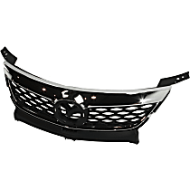 Upper Grille Assembly, Chrome Shell and Insert