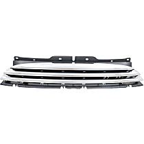 Upper Grille Assembly, Textured Black Shell and Insert