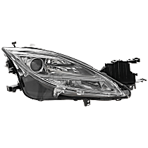 Passenger Side Headlight, without Bulb, Halogen, Clear Lens