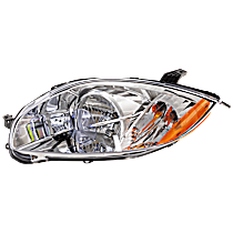 Driver Side Halogen Headlight, With bulb(s), OE Replacement