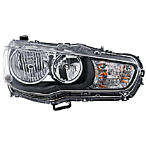 Passenger Side Halogen Headlight, With bulb(s), OE Replacement, CAPA Certified
