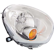 Passenger Side Headlight, With bulb(s), Halogen, Clear Lens CAPA CERTIFIED