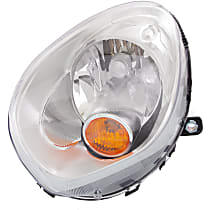 Driver Side Headlight, With bulb(s), Halogen, Clear Lens CAPA CERTIFIED