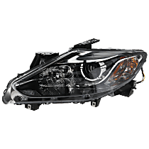 Driver Side Headlight, with Bulb, Halogen, 6 Cyl., 3.7L Engine