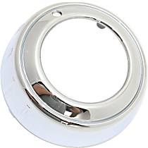 Front, Driver Side Fog Light Trim, Chrome
