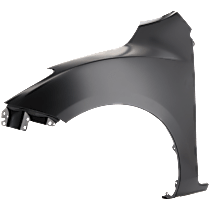 Front, Driver Side Fender, Without Turn Signal Light Hole, Hatchback (With Stone Guard Provision)/Sedan