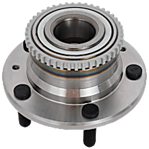 Rear, Driver or Passenger Side Wheel Hub, 5 Lugs, With Bearing, Front Wheel Drive