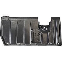Rear, Passenger Side Engine Splash Shield, Floor Under Cover
