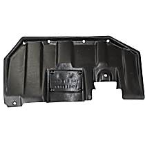 Rear, Driver Side Engine Splash Shield, Floor Under Cover