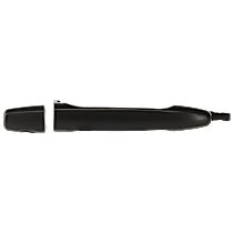 Rear, Driver Side Primed Exterior Door Handle, Without Key Hole