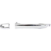Front, Passenger Side Chrome Exterior Door Handle, Without Key Hole