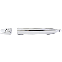 Front, Driver Side Chrome Exterior Door Handle, Without Key Hole