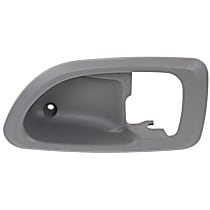 Front or Rear, Driver Side, Interior, Door Handle Trim, Plastic, Gray