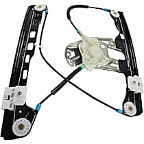 Front, Driver Side Window Regulator, Power, Bolt-on Installation