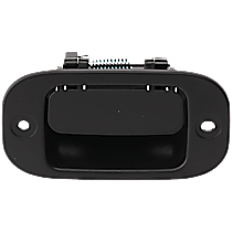 Rear, Driver Side Black Interior Door Handle, Without Door Lock Hole, Extended Cab Pickup