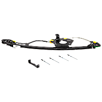 Rear, Driver Side Power Window Regulator, Without Motor