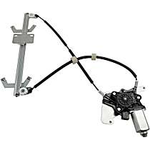 Rear, Passenger Side Window Regulator, Power, With 6-Prong Connector, Base Model