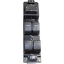 Front, Driver Side Window Switch, With Driver and Passenger Auto Down, Black
